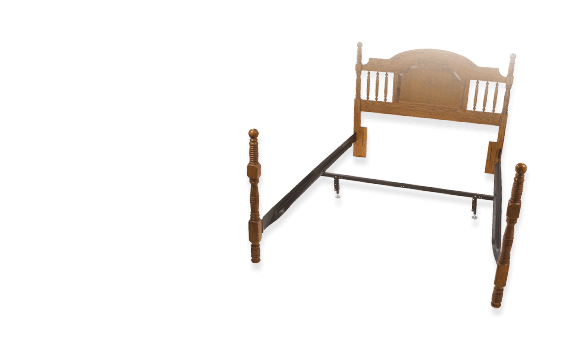 Bed Frame Rails With Center Support in Twin Size