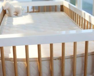 The Savvy Baby Natural Latex Crib Mattress. Crib To Bed Conversion Kit.